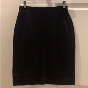 LOFT Black Stretch Pencil Skirt